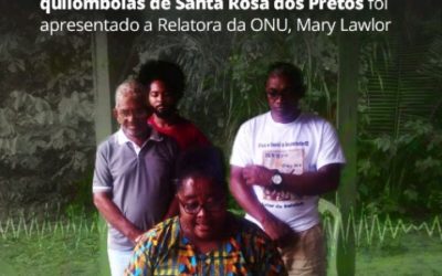 Caso de criminalização das lideranças quilombolas de Santa Rosa dos Pretos foi apresentado a Relatora da ONU Mary Lawlor